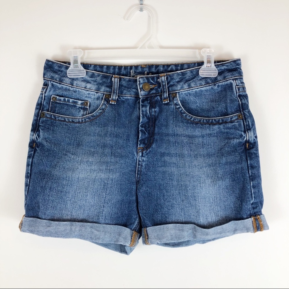 Boden Mid Rise Cuffed 4" Denim Jean Shorts